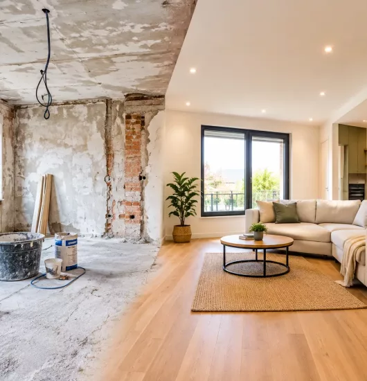 Avant-après _ rénovation intérieure moderne